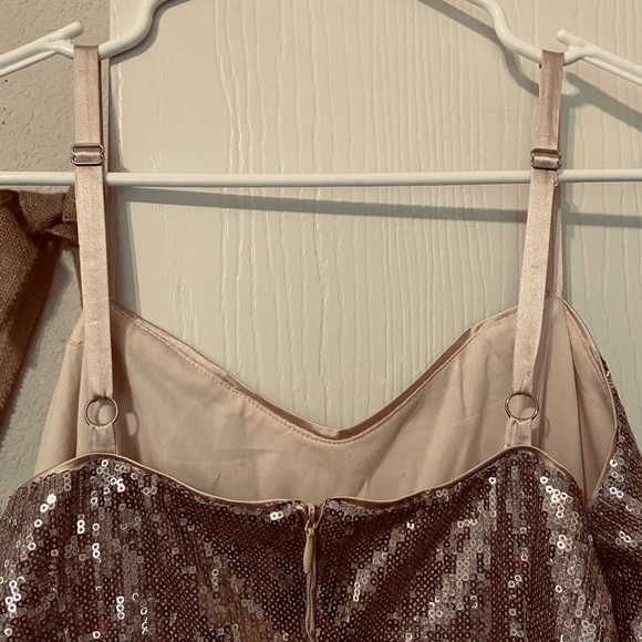 Laundry by Shelli Segal rose gold NWT sz 8 - Picture 13 of 13